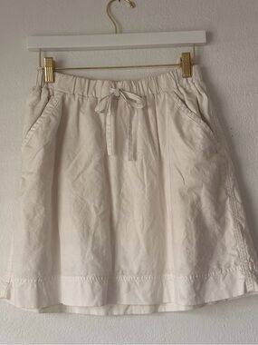 White Poplin Skirt